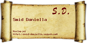 Smid Daniella névjegykártya